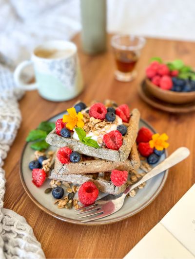 Gaufres végétaliennes à l’avoine et petits fruits - SETA Organic