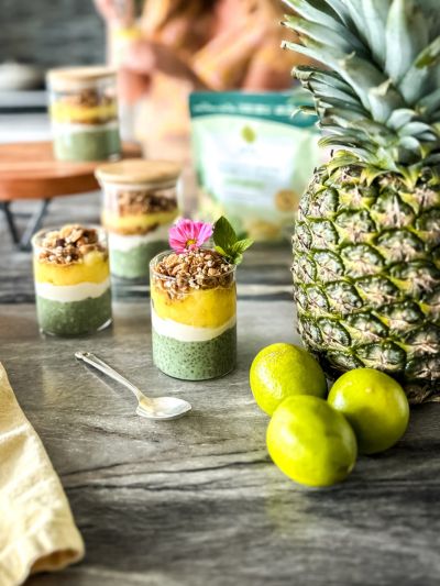 Parfait chia et ananas - SETA Organic