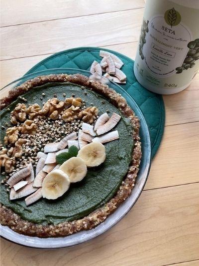 Tarte crue à la Lentille d'eau et noix de coco - SETA Organic