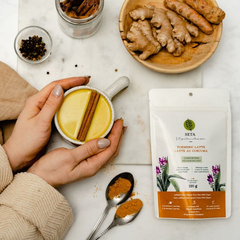 Latté au Curcuma avec Superaliments - Latté au Curcuma avec Superaliments - SETA Organic