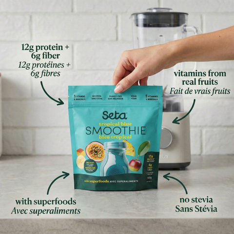 Smoothie protéiné Bleu Tropical