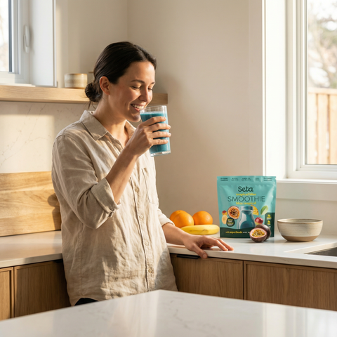 Smoothie protéiné Bleu Tropical