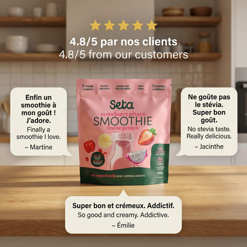 Smoothie protéiné Fraise Pitaya