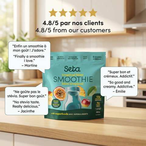 Smoothie protéiné Bleu Tropical