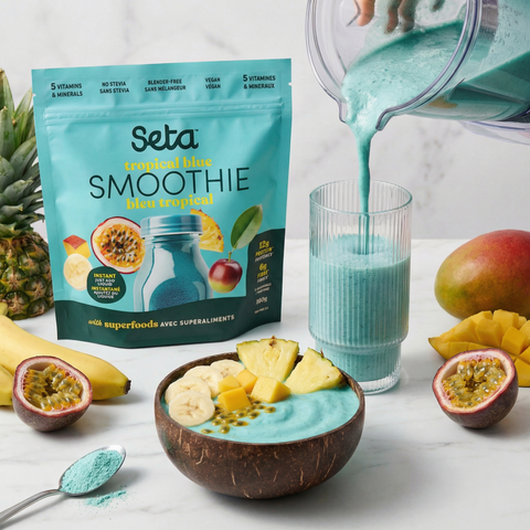 Smoothie protéiné Bleu Tropical